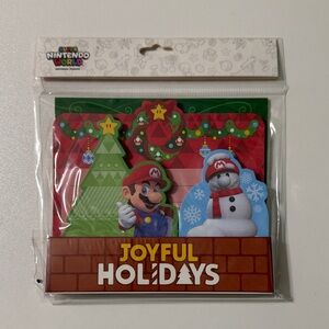 Universal Studios Super Nintendo World Mario Holiday Note Pack - Red/Green/White